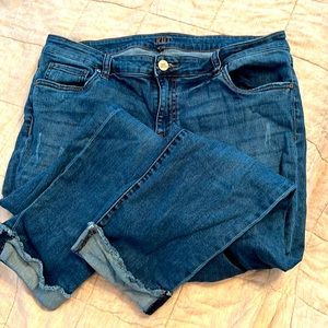 KUT Ankle Straight Boyfriend Jeans